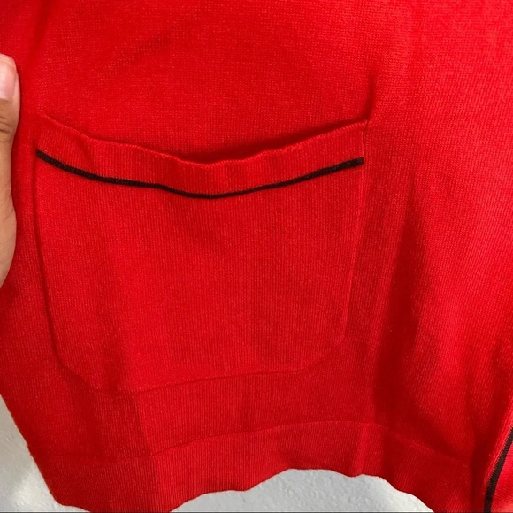 Jones New York Red Button Front Cardigan​​ - Picture 3 of 7